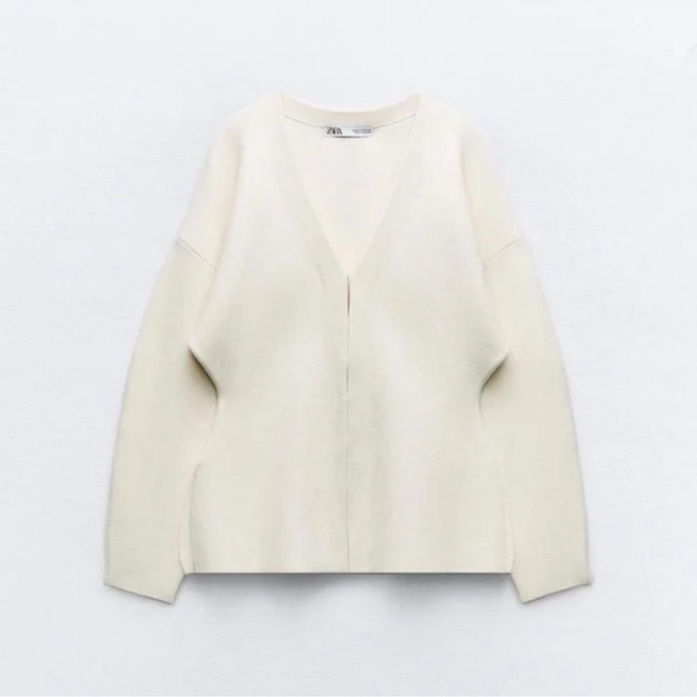 ZARA TAILORED KNIT CARDIGAN